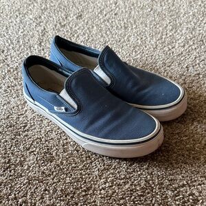 Vans Men's Dark Blue Slip-On Loafers